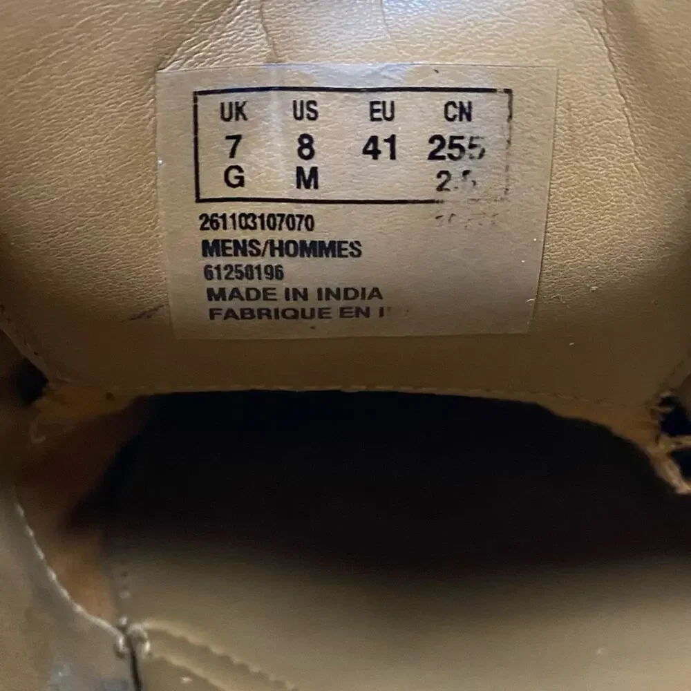 Clarks Tilden Black Apron Toe Oxford Shoes Size 8